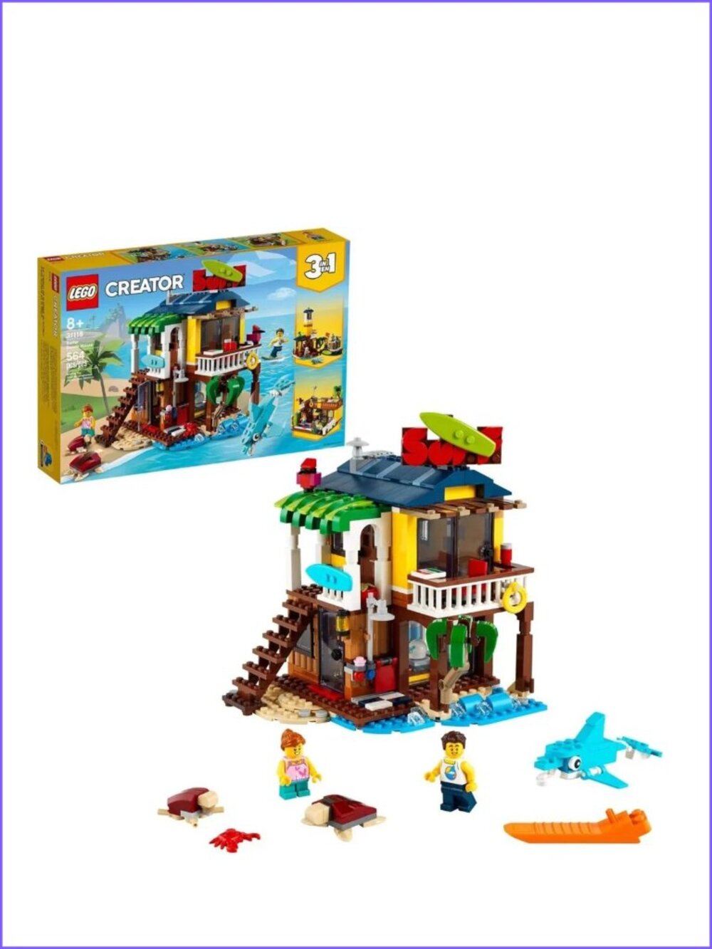 Lego  Creator 3 in 1 Surfer Beach House 31118  Brand New